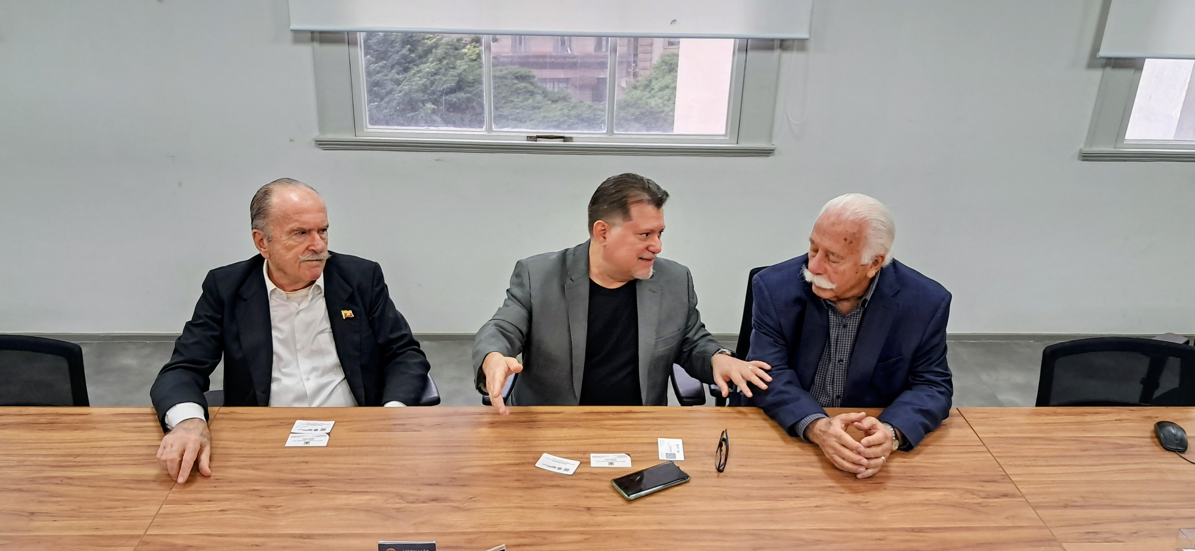 Ricardo Cury, Maurício Manfré e Luiz Roberto Gonçalves